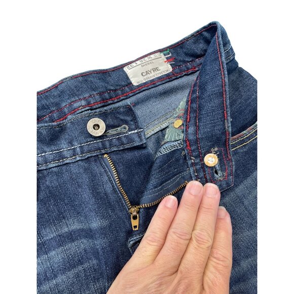 Diesel Cayre Womans Y2K Blue Wide Leg Stretch Jeans Size 28/32 SKU 9284 - Picture 5 of 13